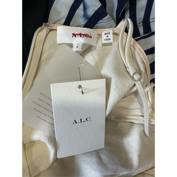 A.L.C. Silvia Embroidered Linen-Blend Handkerchief Midi-Dress Size US6 $695 - Picture 11 of 11